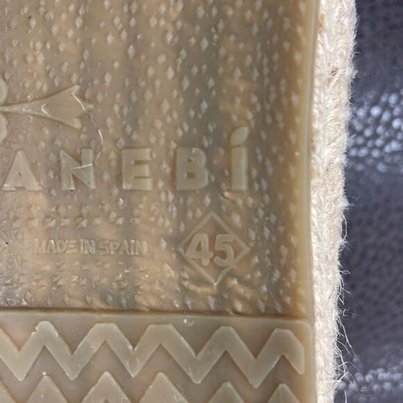 Manebi Suede Hamptons Flat Espadrilles in Gray Size 45 NWOB - Picture 7 of 7